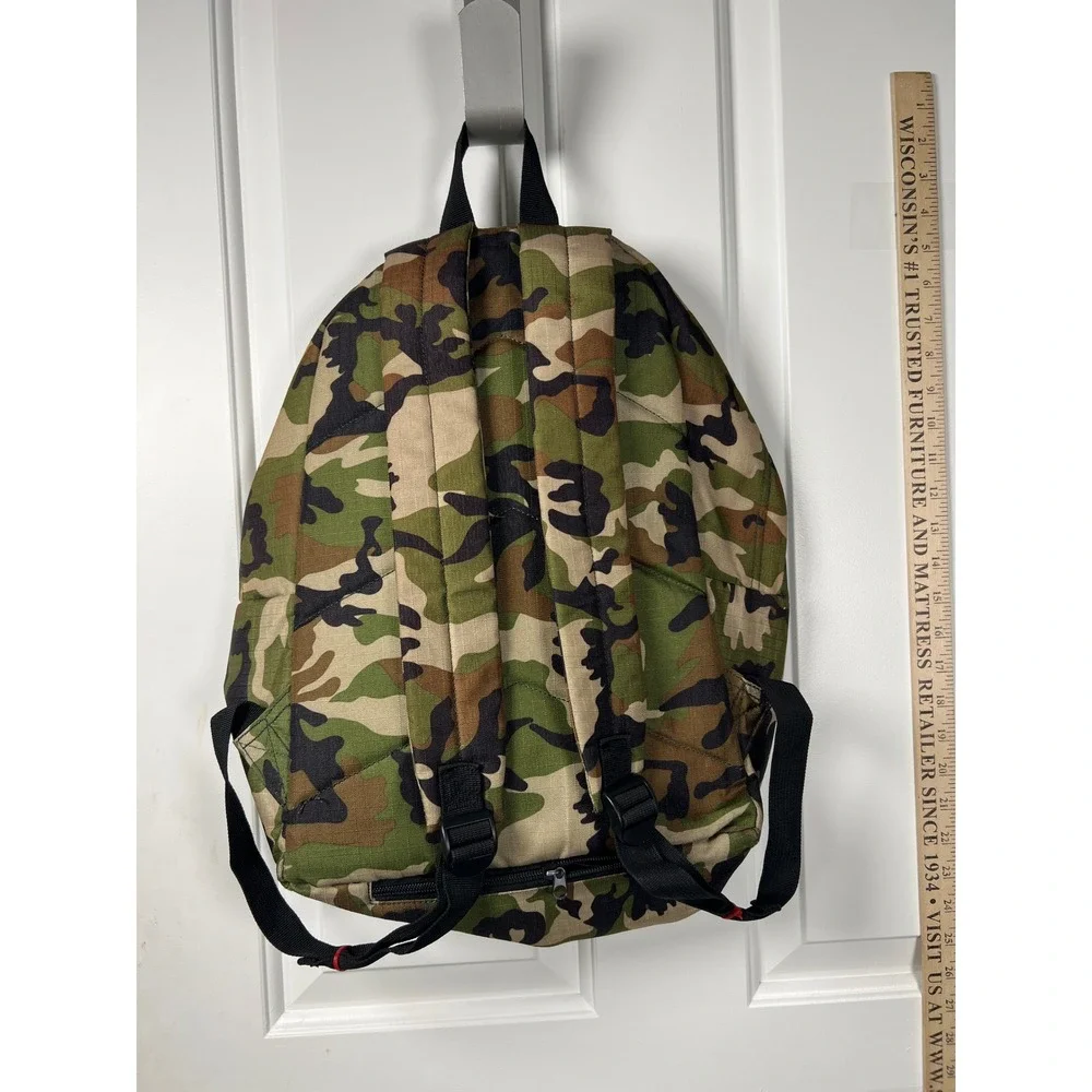 Weatherproof Vintage Kids Camo  Backpack Green Brown Woodland Camouflage NWT
